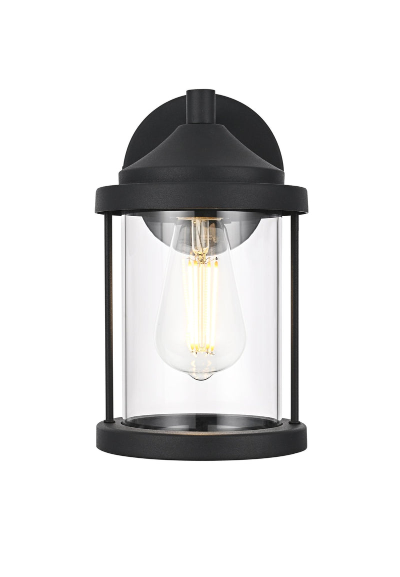 Roy 6" Outdoor Wall Sconce in Black