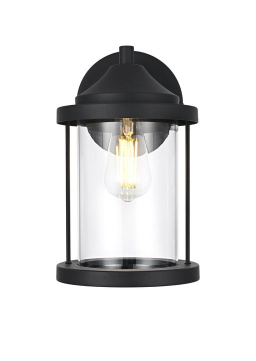 Roy 7" Outdoor Wall Sconce in Black