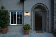 Roy 7" Outdoor Wall Sconce in Black