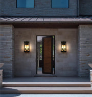 Theodore 2-Light Outdoor Wall Lantern in Black