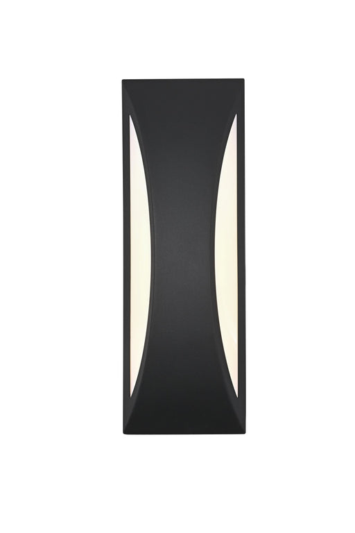 Zayn Small LED Outdoor Wall Sconce in Black