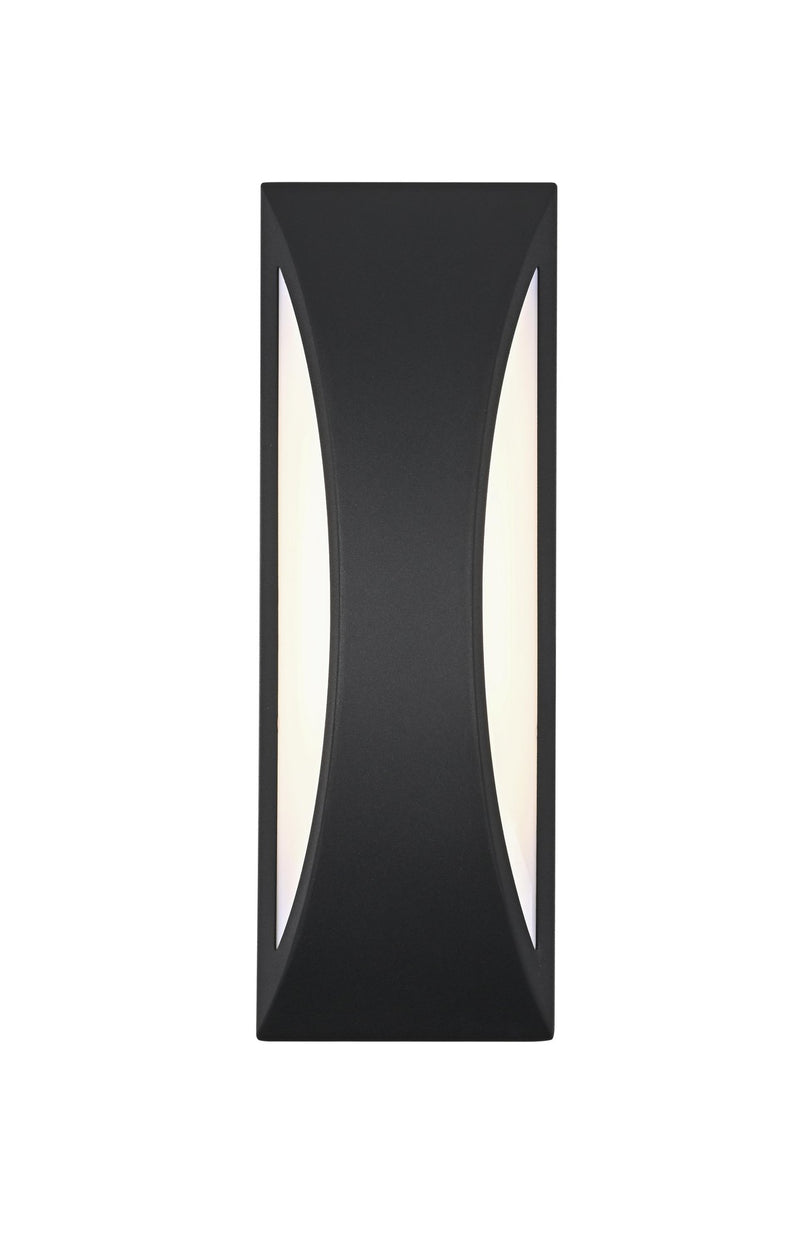 Zayn Large LED Outdoor Wall Sconce in Black