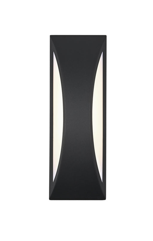 Zayn Large LED Outdoor Wall Sconce in Black