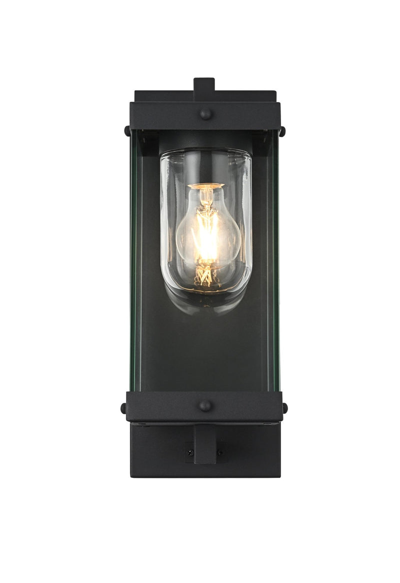 Keaton 6" Outdoor Wall Sconce in Black