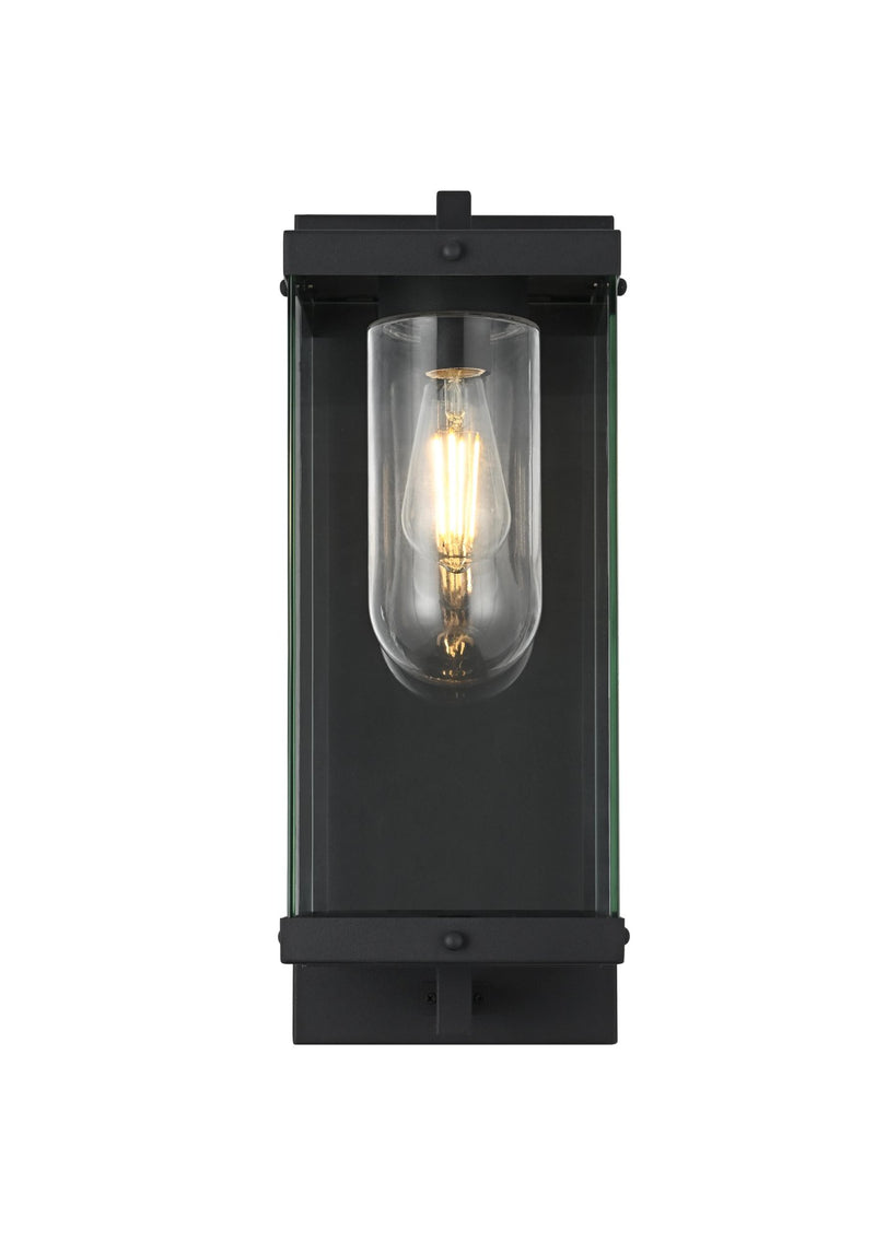 Keaton 8" Outdoor Wall Sconce in Black