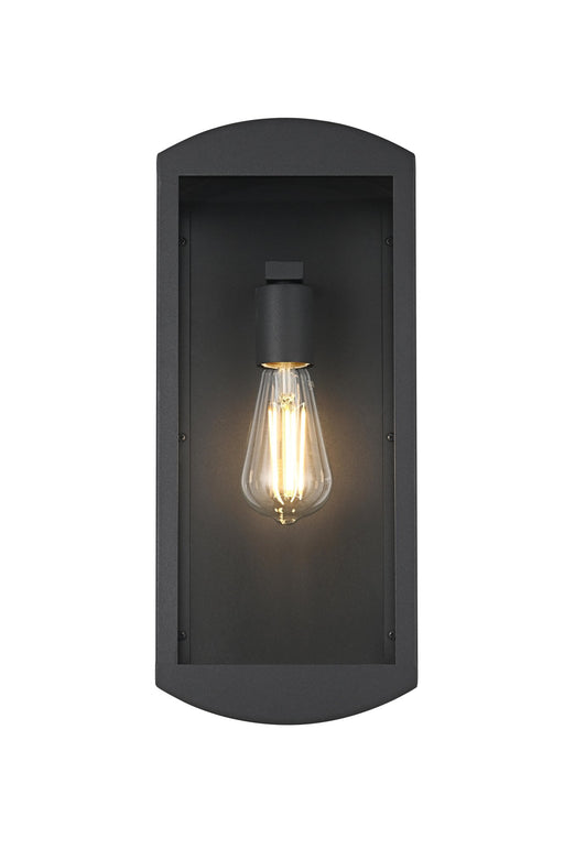 Miles 16" Outdoor Wall Sconce in Black