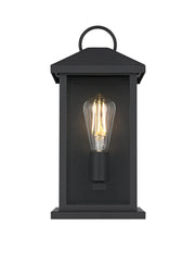 Neil 14" Outdoor Wall Lantern in Black