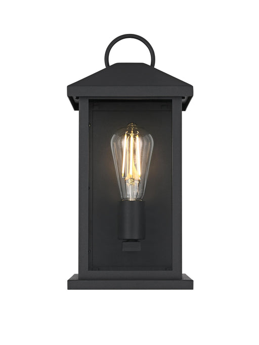 Neil 14" Outdoor Wall Lantern in Black