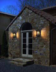 Neil 14" Outdoor Wall Lantern in Black