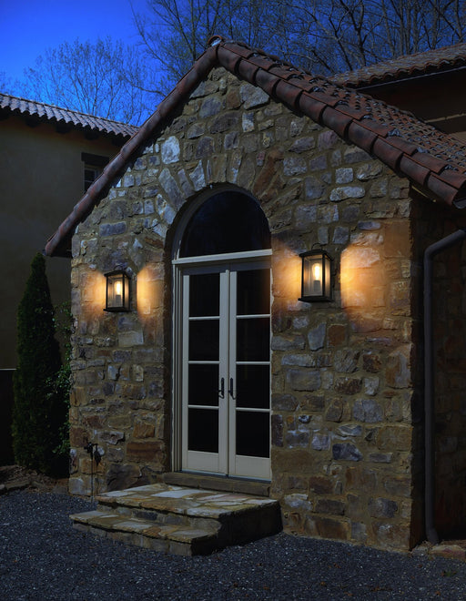 Neil 14" Outdoor Wall Lantern in Black