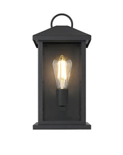 Neil 15" Outdoor Wall Lantern in Black