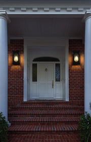 Neil 2-Light Outdoor Wall Lantern in Black
