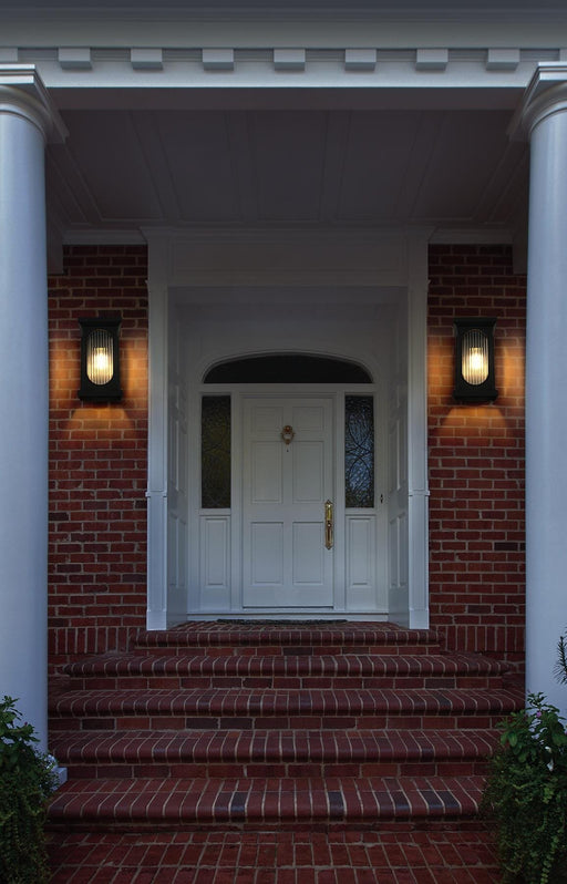 Neil 2-Light Outdoor Wall Lantern in Black