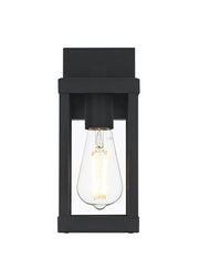 Peter 11" Outdoor Wall Lantern in Black