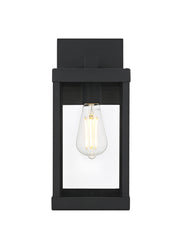 Peter 14" Outdoor Wall Lantern in Black