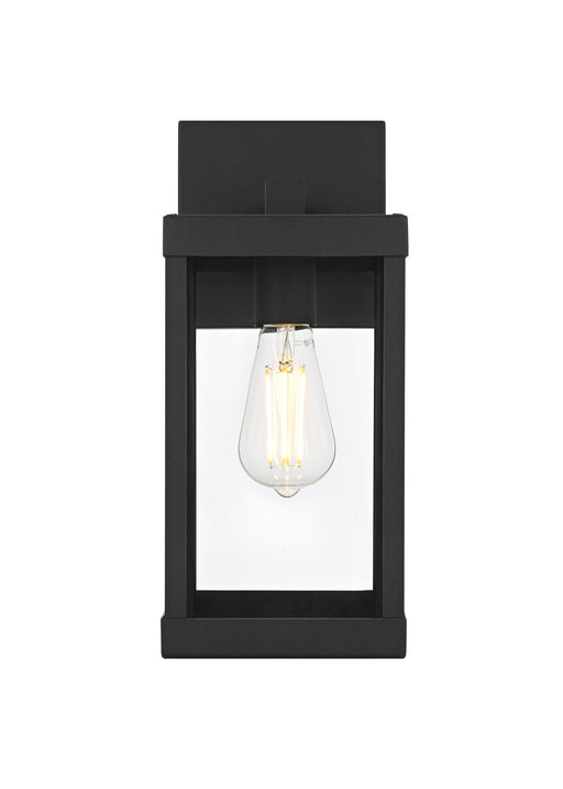 Peter 14" Outdoor Wall Lantern in Black