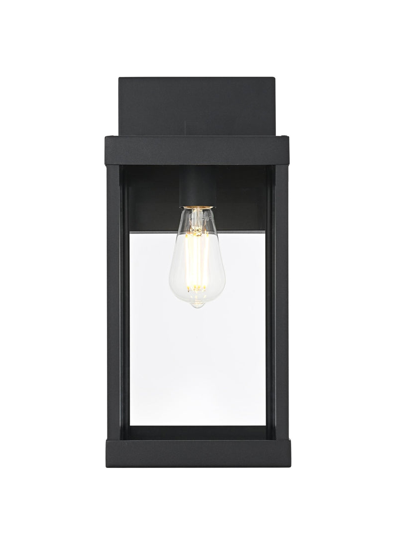 Peter 18" Outdoor Wall Lantern in Black