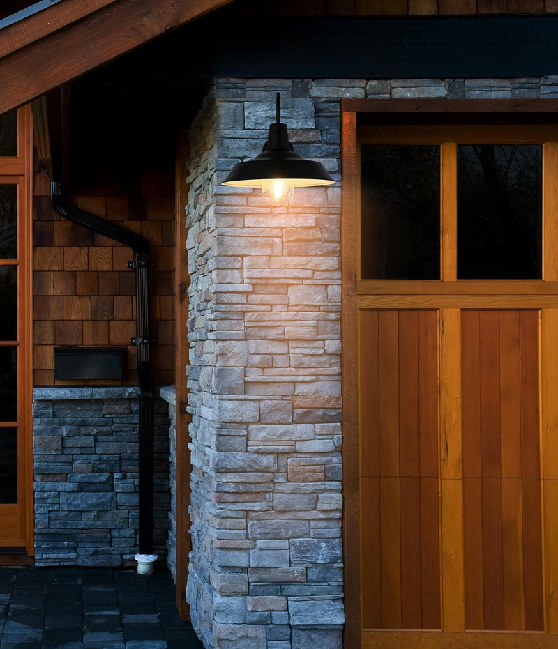Rayan 14" Outdoor Wall Sconce in Black