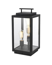 Valentin Small 3-Light Outdoor Post Light in Black
