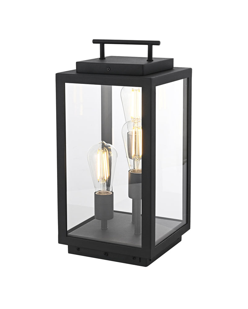Valentin Small 3-Light Outdoor Post Light in Black