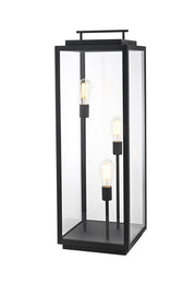 Valentin Large 3-Light Outdoor Post Light in Black