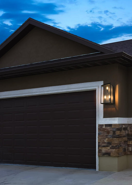 Valentin 3-Light Outdoor Wall Lantern in Black