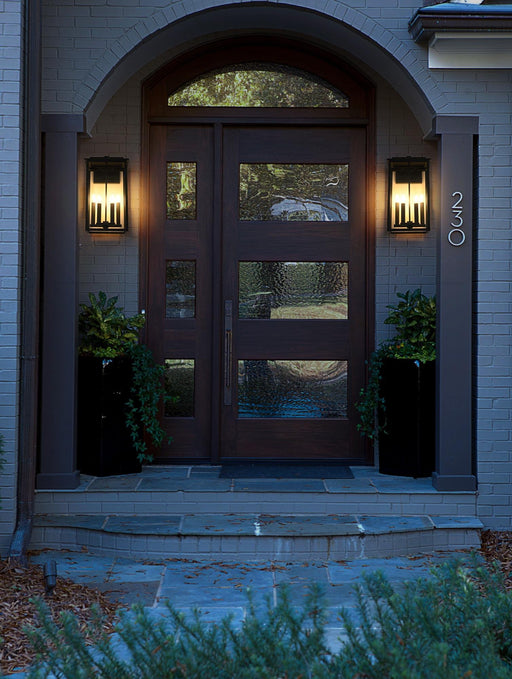 Kaysen 4-Light Outdoor Wall Lantern in Black