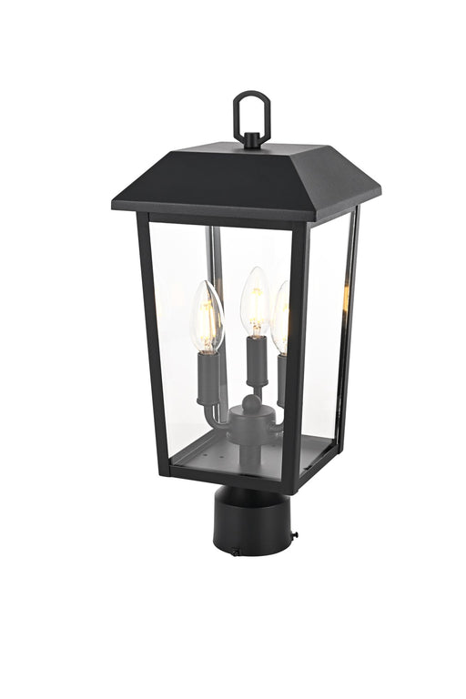 Riggs 3-Light Outdoor Post Light in Black