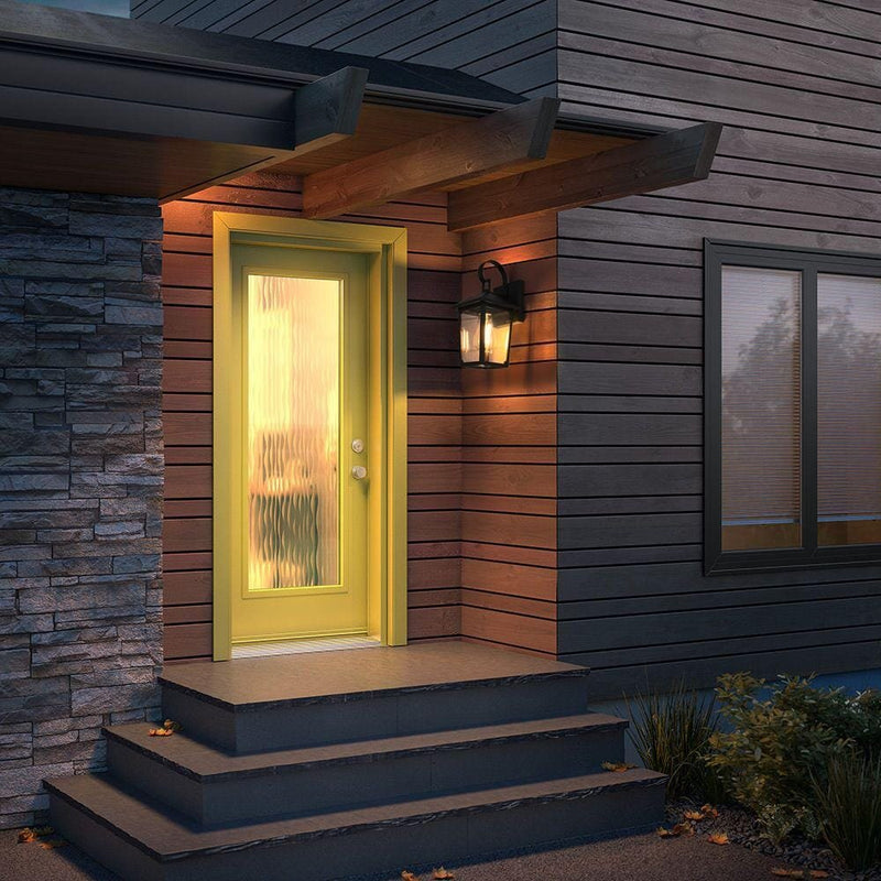 Riggs 5.5" Outdoor Wall Lantern in Black