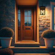 Riggs 3-Light 11" Outdoor Wall Lantern in Black