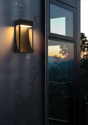 Adriel Outdoor Wall Sconce in Black