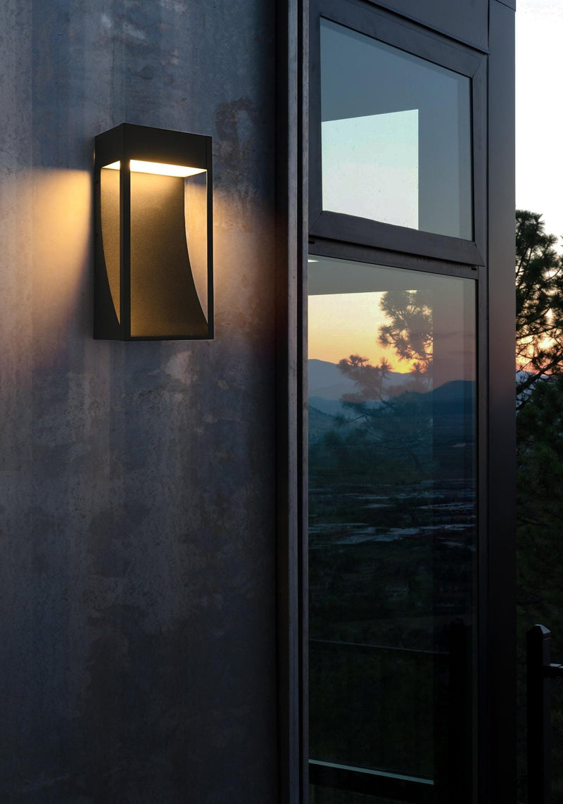 Adriel Outdoor Wall Sconce in Black