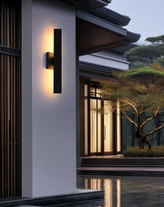 Troy 18" 2-Light Outdoor Wall Sconce in Black