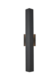 Troy 24" 2-Light Outdoor Wall Sconce in Black