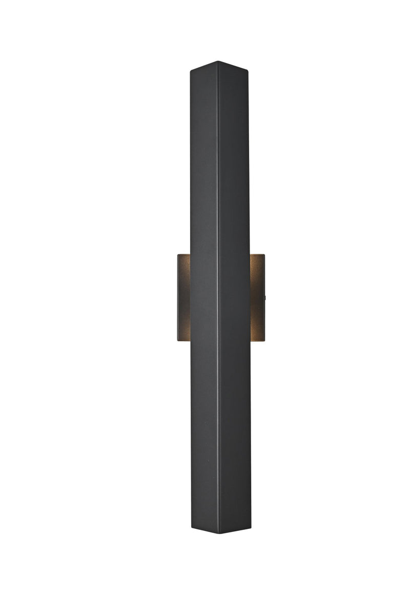 Troy 24" 2-Light Outdoor Wall Sconce in Black