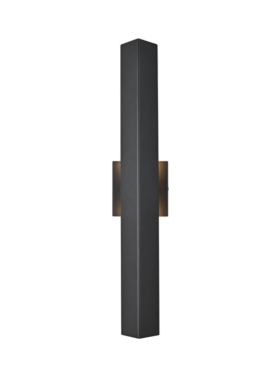 Troy 24" 2-Light Outdoor Wall Sconce in Black