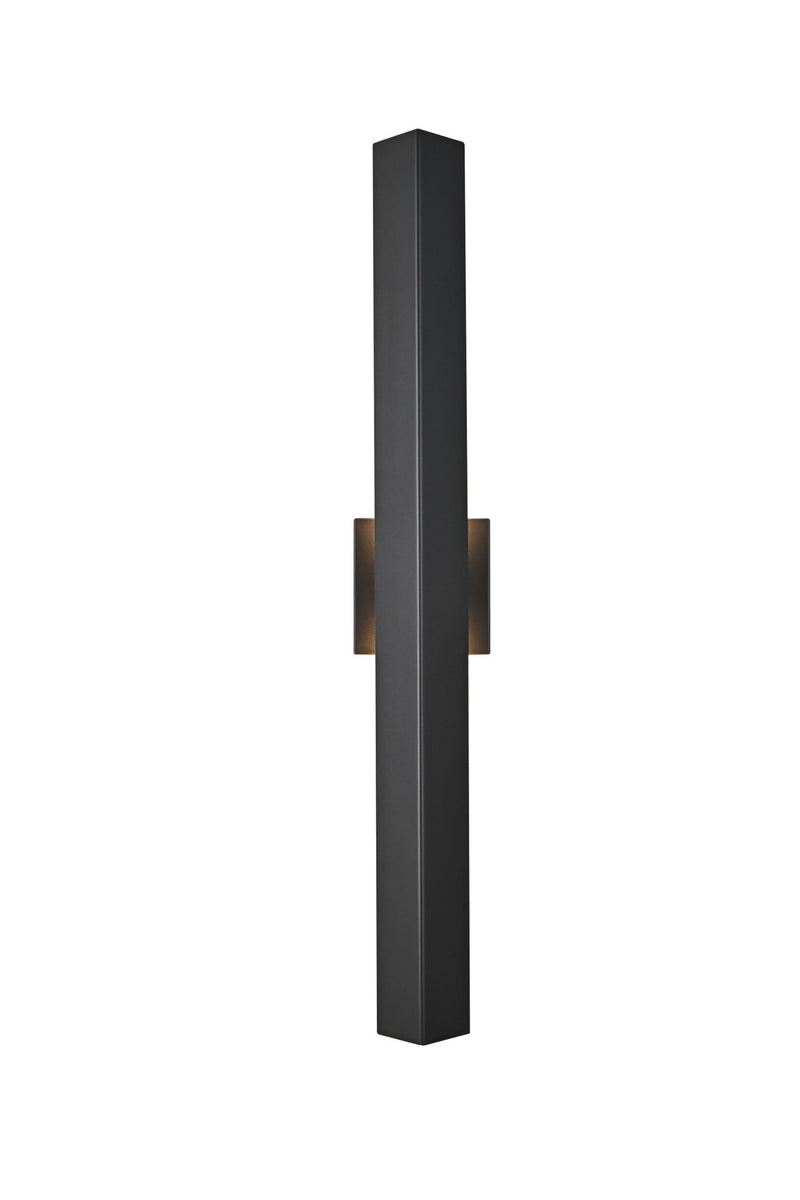 Troy 30" 2-Light Outdoor Wall Sconce in Black