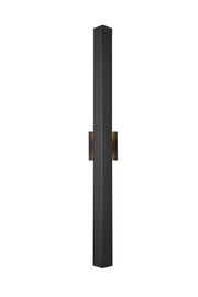 Troy 38" 2-Light Outdoor Wall Sconce in Black