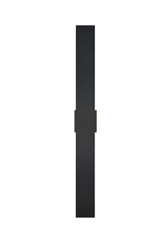 Waylen 2-Light 40" LED Outdoor Wall Sconce in Black