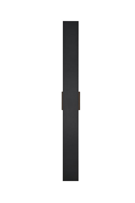 Waylen 2-Light 40" LED Outdoor Wall Sconce in Black
