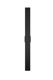 Waylen 2-Light 48" LED Outdoor Wall Sconce in Black