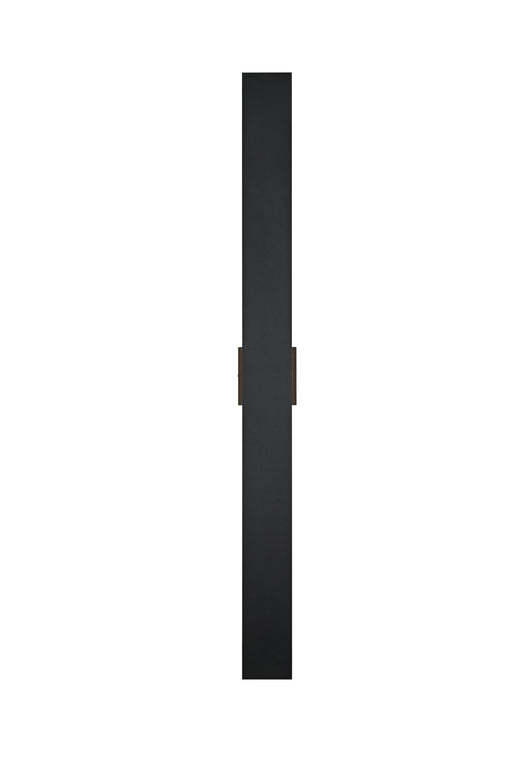 Waylen 2-Light 48" LED Outdoor Wall Sconce in Black