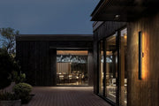 Waylen 2-Light 48" LED Outdoor Wall Sconce in Black