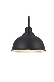 Aron Outdoor Wall Sconce in Black