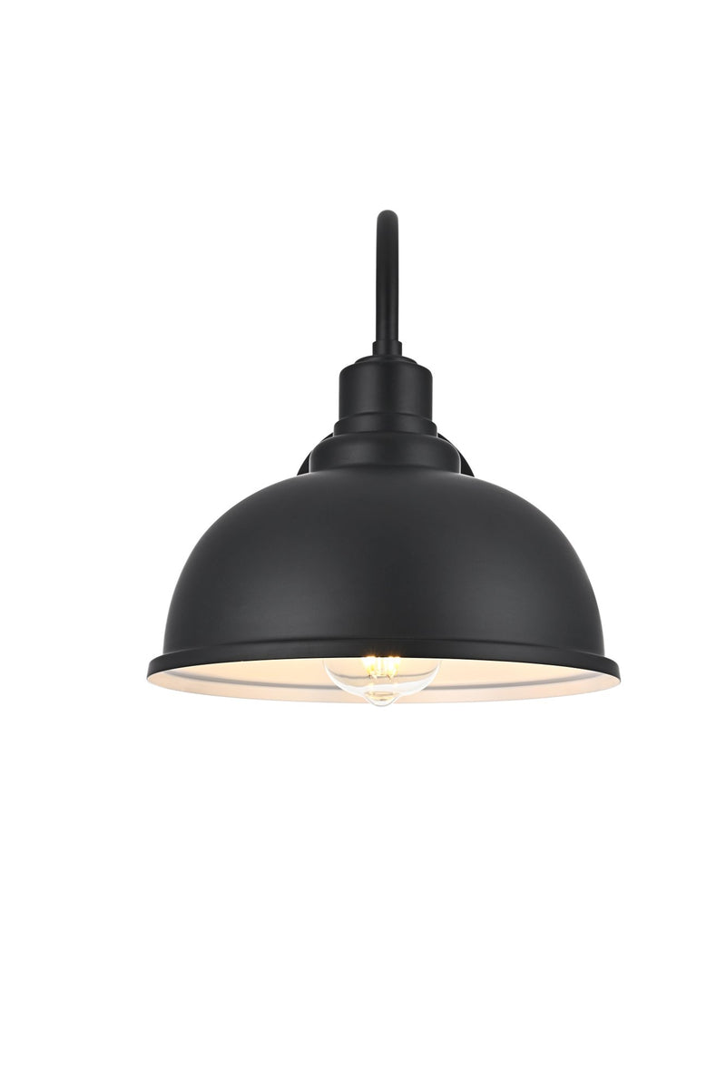 Aron Outdoor Wall Sconce in Black