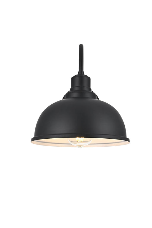 Aron Outdoor Wall Sconce in Black