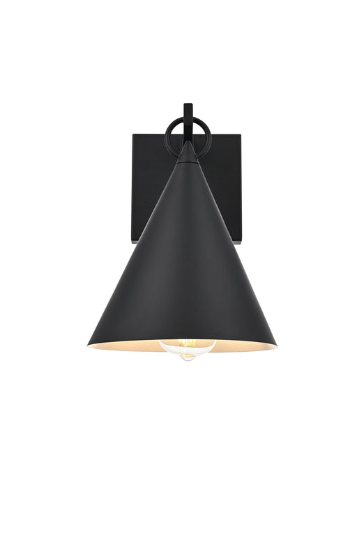 Hendrix Outdoor Wall Sconce in Black