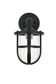 Hugo Outdoor Wall Lantern in Black
