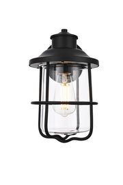Huxley Outdoor Wall Lantern in Black