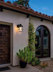 Huxley Outdoor Wall Lantern in Black